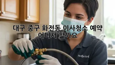 대구 중구 화전동 이사청소 예약, 어디서 할까요?